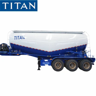 Titan 60 Tonnen Zement-Bulker-Trockenpulver-Tanker Bulk-Zement-Anhänger-Silo-Anhänger